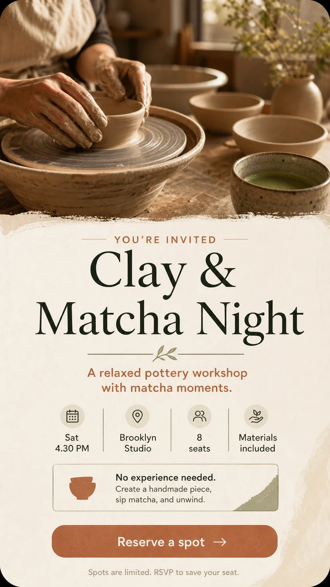 RSVP workshop Card preview